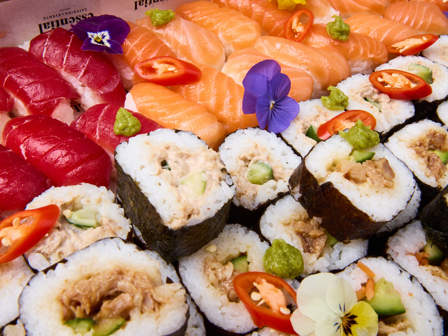 Combination Sushi + Cocktail Rice Paper Rolls