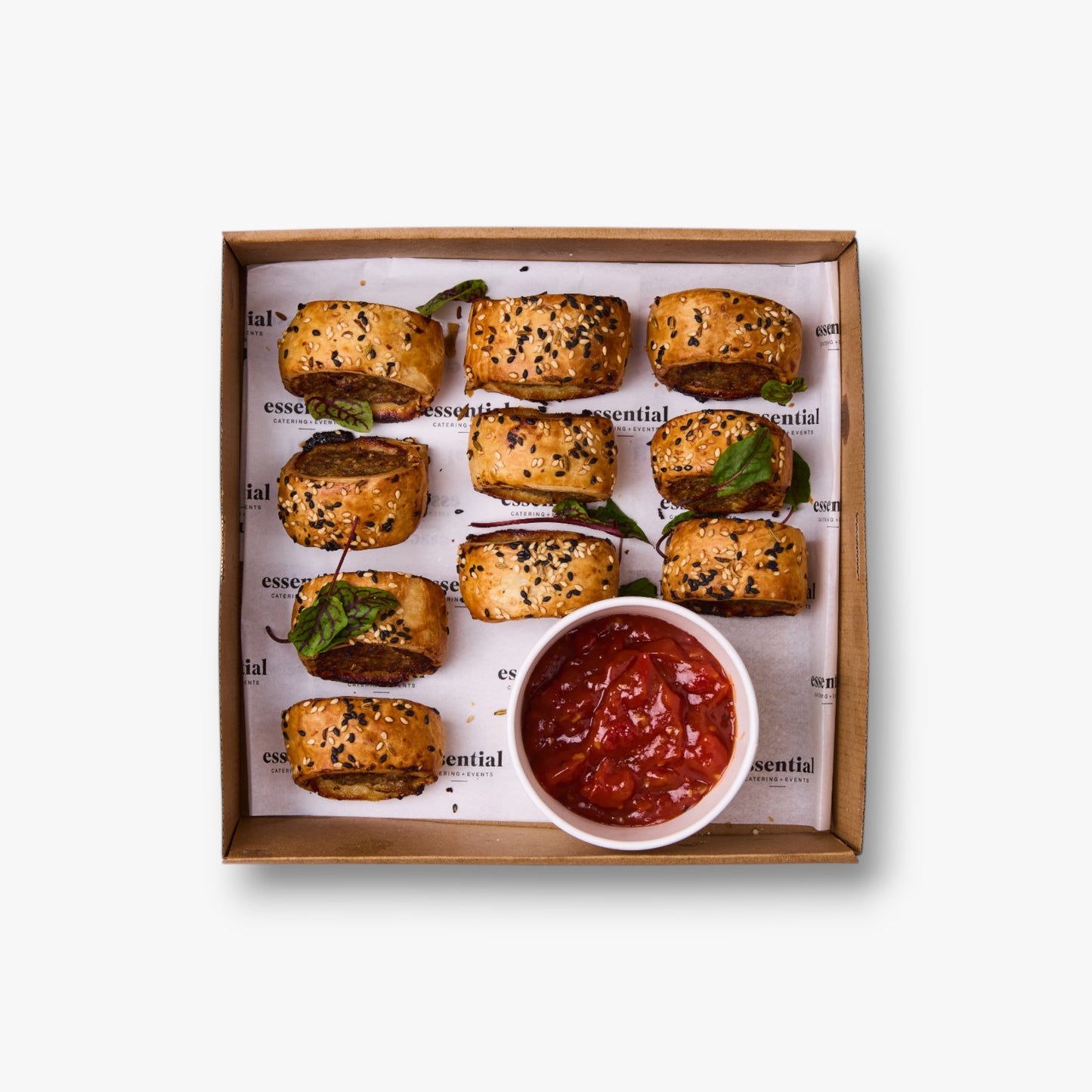 Pork & Fennel Sausage Roll, Caramelised Onion, Tomato Relish