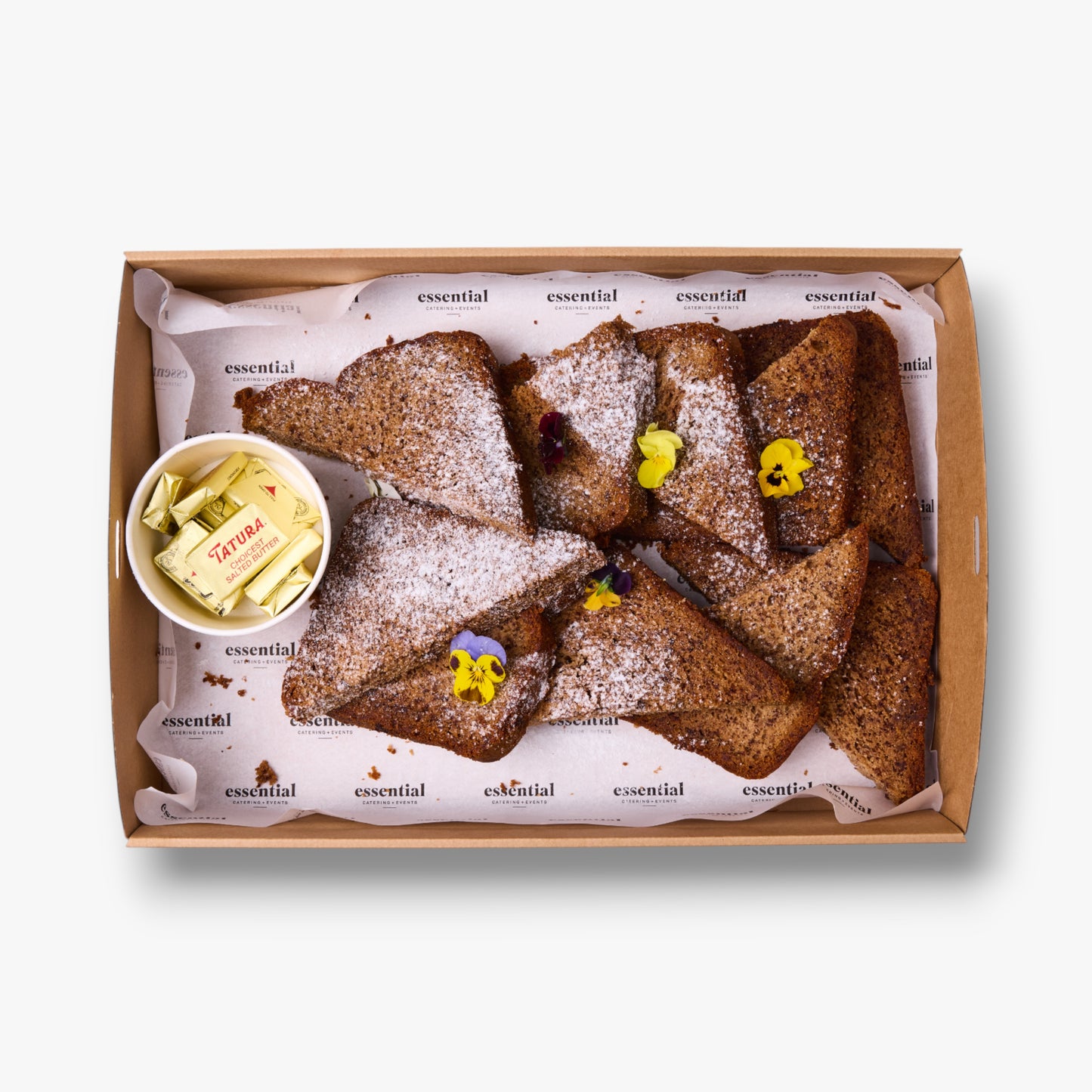 Banana Bread, wrapped butter