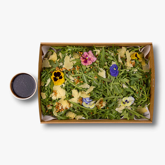 Roquette, toasted pine nuts & parmesan salad