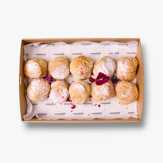 Freshly Baked Lemonade Scones, Jam & Cream