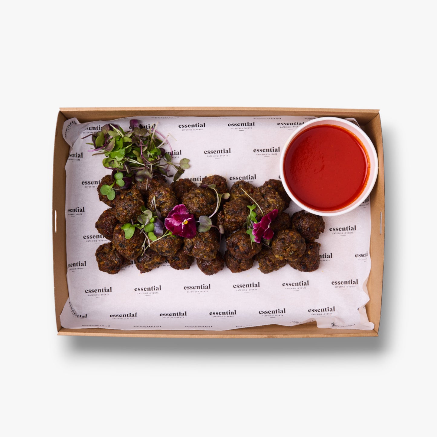 Lamb, Currant & Aleppo Pepper Polpette, Roasted Capsicum