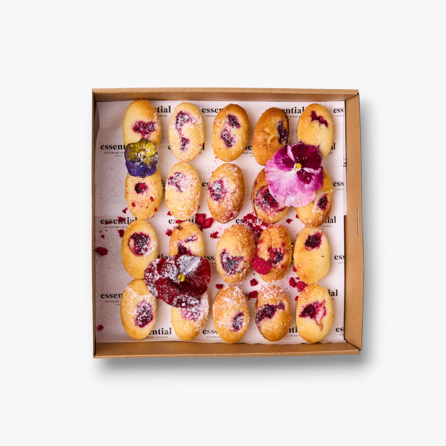 Petit Friands – 2 per person (contains nuts) – Essential Catering Drop Off