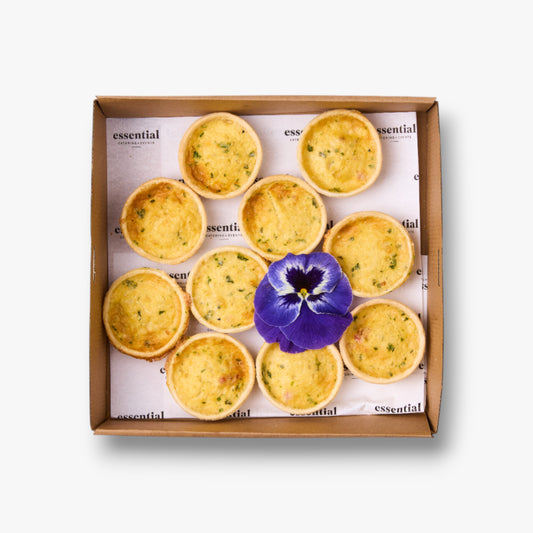 Quiche: Classic Lorraine, smokey bacon & cheese