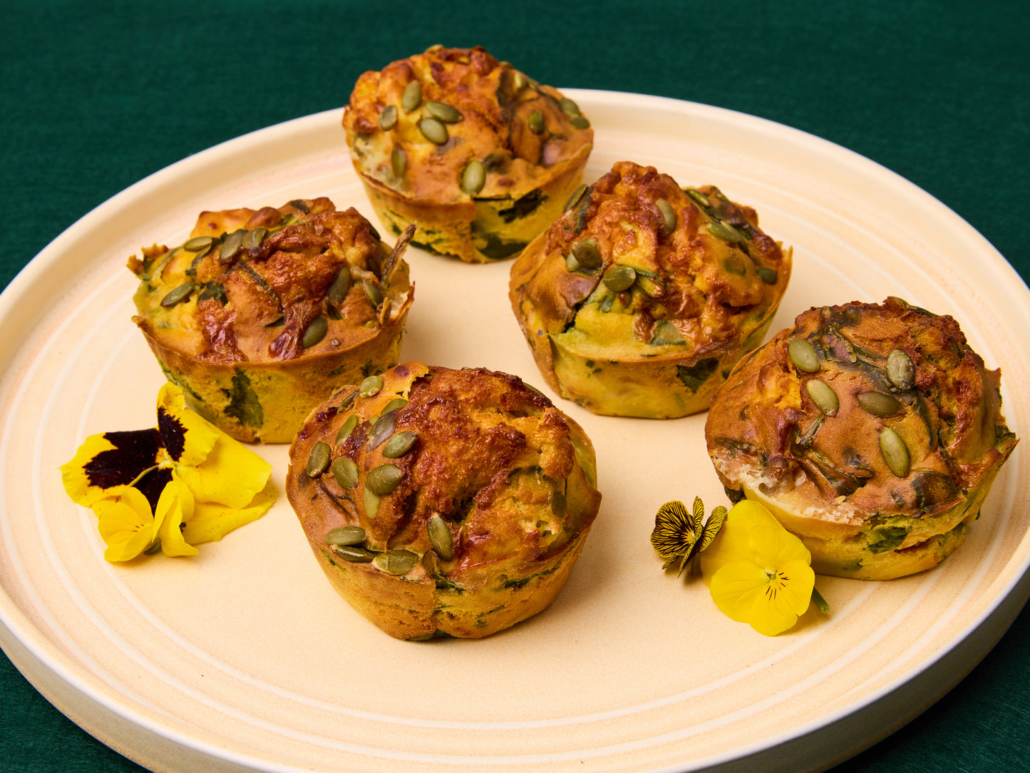 Pumpkin, Feta & Spinach Muffin