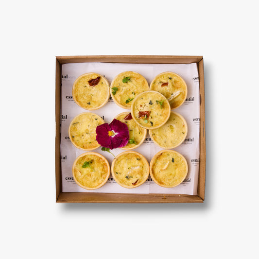 Quiche: Sundried tomato, basil & brie