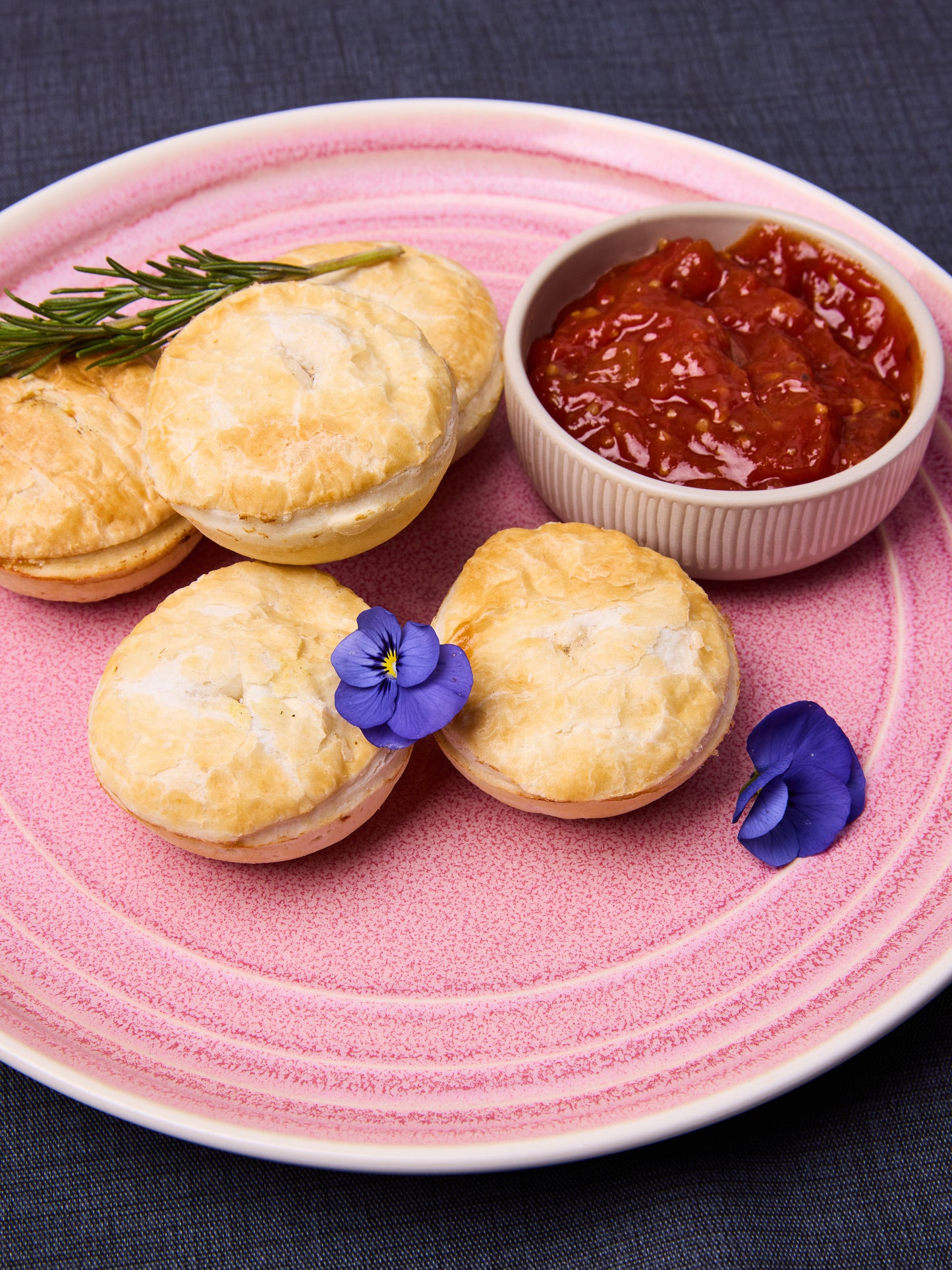 Traditional Ivans Beef Pies, Tomato Relish