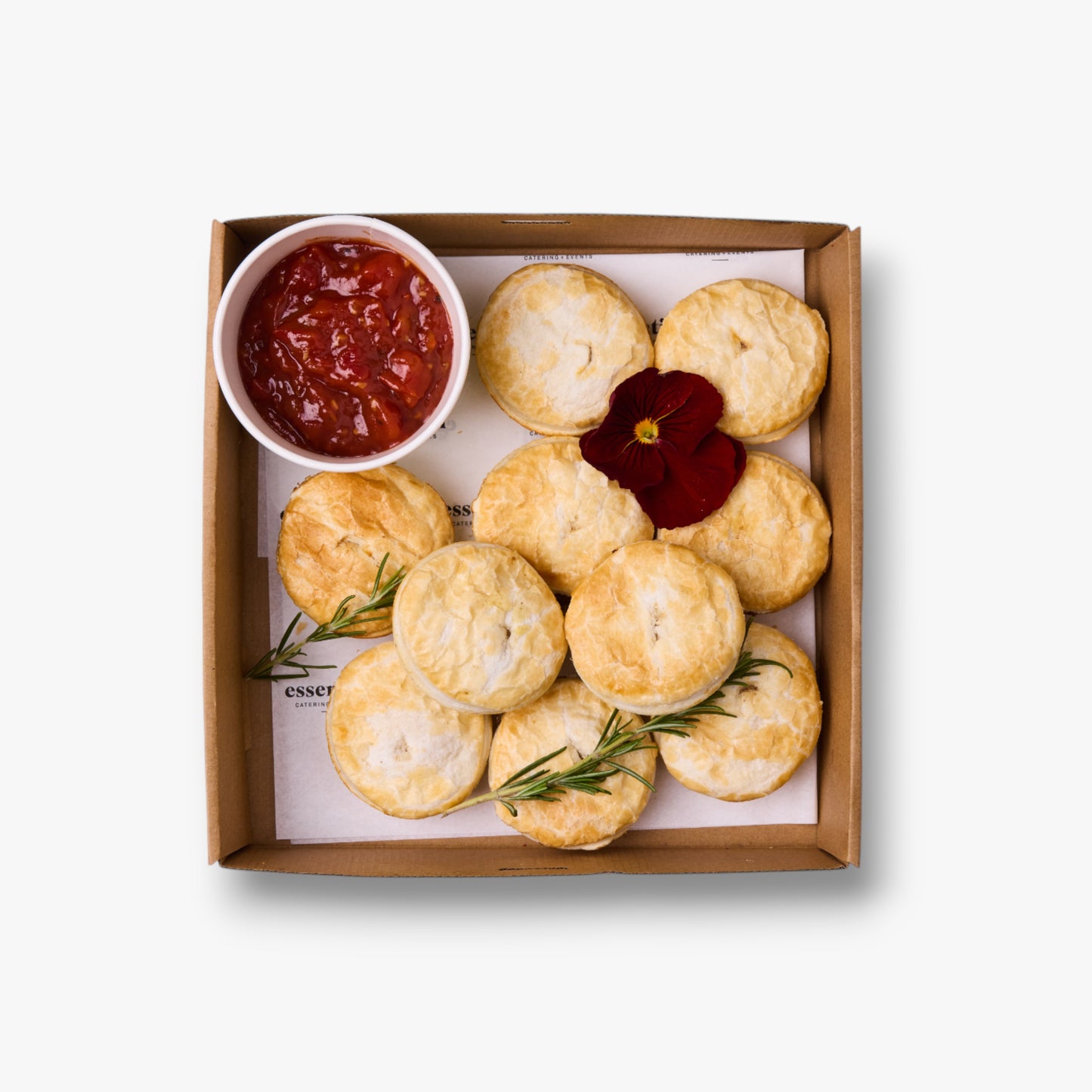 Traditional Ivans Beef Pies, Tomato Relish